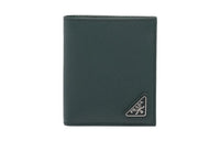 PRADA Saffiano Leather Wallet Men's Emerald Green