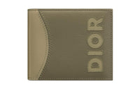 DIOR Calfskin Wallet Regular Men's Khaki