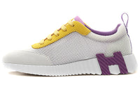 HERMES Bouncing Casual Shoes Women's Low-Top White/Purple