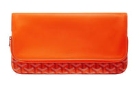 GOYARD Sainte-Marie Canvas With Leather Clutch Medium Size Unisex Orange