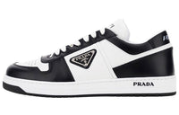 PRADA Downtown Low Top Stylish Skateboarding Shoes Men's White Black