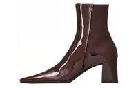 SAINT LAURENT Ankle Boots 7.5cm Men's Brown