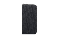 DIOR Oblique Jacquard Wallet Men's Black