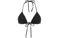 PRADA Logo plaque Rhinestone embellished Bikini Top