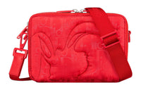 DIOR Leather Crossbody Bag Shoulder Bag Unisex Red