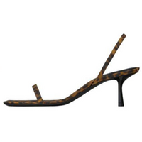 SAINT LAURENT Jaspe One Strap Sandals 5.5cm Women's Brown Black