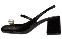 MIU MIU Block Heel High Heels Women's Black
