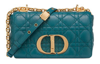 DIOR Cow Leather Shoulder Bag, Crossbody Bag Regular Women's Deep Sea Blue