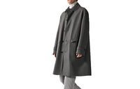 HERMES Trench Coats Men Gray