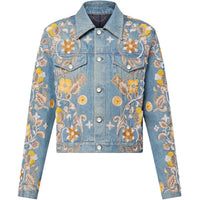 LOUIS VUITTON FW24 Denim Jacket Men's Blue