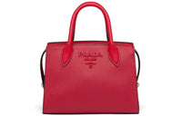 PRADA Cow Leather Crossbody Bag Handbag Shoulder Bag Women's Red