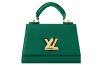 LOUIS VUITTON Twist Leather Shoulder Bag Crossbody Bag Handbag Small Size Women's Emerald Green