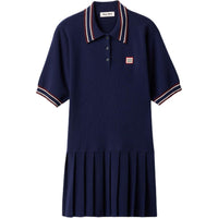 MIU MIU FW24 Short Sleeved Dress Women's Blue