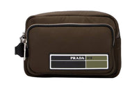 PRADA Nylon Clutch Men's Army Green