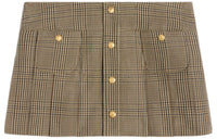 CELINE Pleated Bandeau Mini Skirt