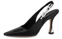 LOUIS VUITTON Sparkle Slim Heel High Heels Women's Black