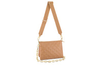 LOUIS VUITTON Coussin Pm Monogram Embossed Camel