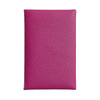 HERMES Calvi Chandra Goatskin Card Holder Women's L3 Rose Pourpre Purple Rose
