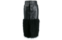 SAINT LAURENT Casual Long Skirts Women's Black