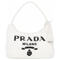 PRADA Re Edition Fabric Shoulder Bag Handbag Shoulder Bag Women's White