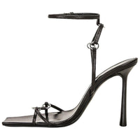 SAINT LAURENT One Strap Sandals 10cm Women's Black