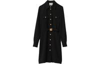 MIU MIU Long-Sleeved Dresses Women's Black