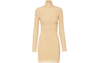 MIU MIU Long-Sleeved Dresses Women's Gold