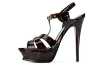 SAINT LAURENT Strap Sandals Women's Brown