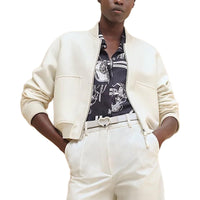 HERMES Jackets Coats Women's Beige
