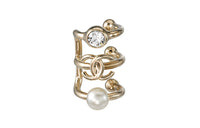 CHANEL 22c Early Spring Earrings Women's Gold