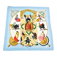 HERMES Silk Silk Scarves Women's Blue