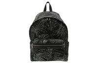 SAINT LAURENT Water-Resistant Nylon With Fabric Backpack Men's Black