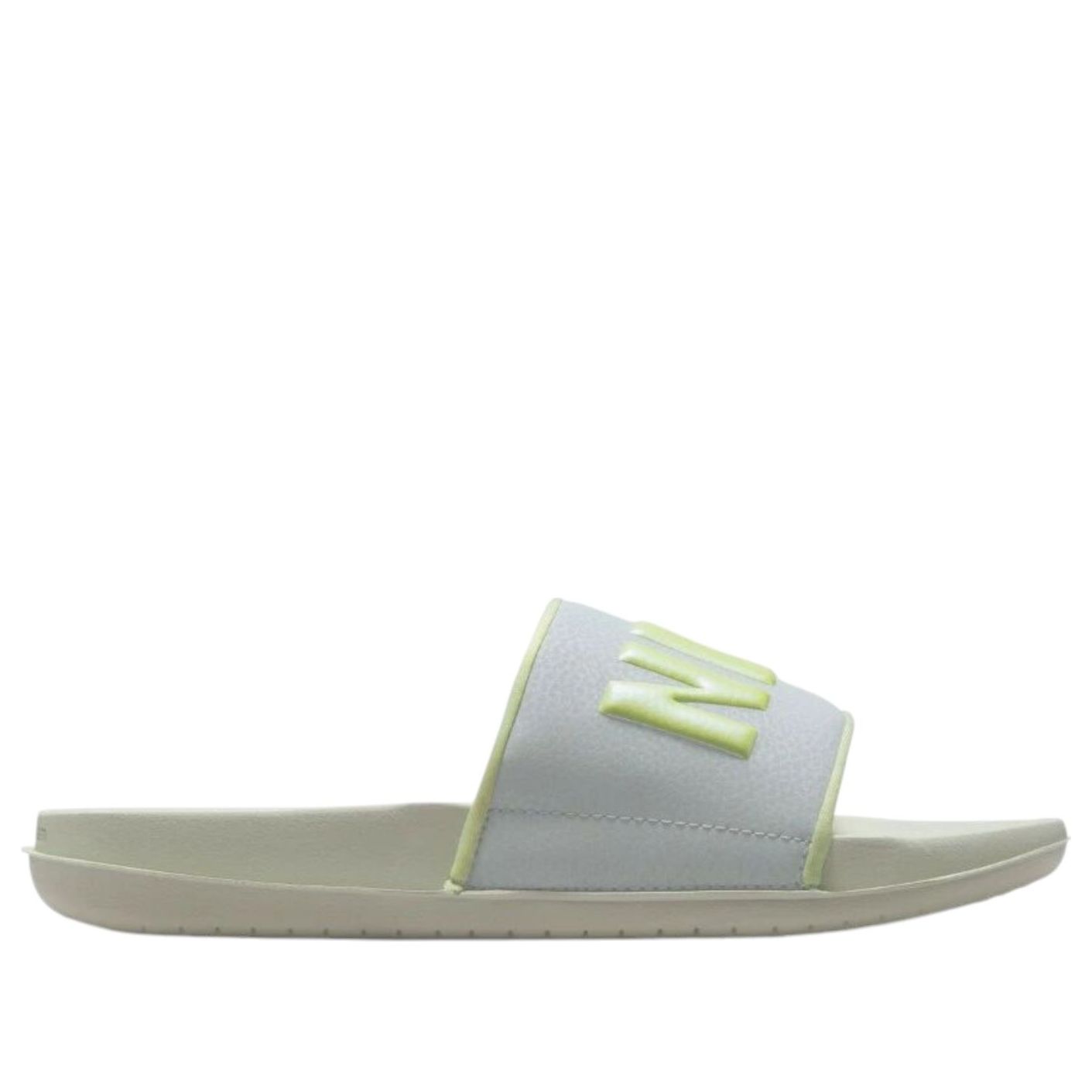 (WMNS) Nike Offcourt Slide 'Light Silver Barely Volt' BQ4632-013