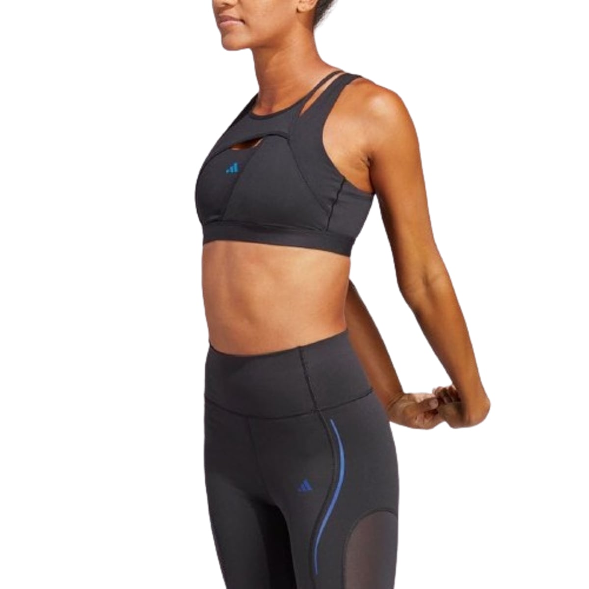 (WMNS) adidas Powerimpact Luxe Medium-Support Bra Asia Sizing 'Black' HS7267