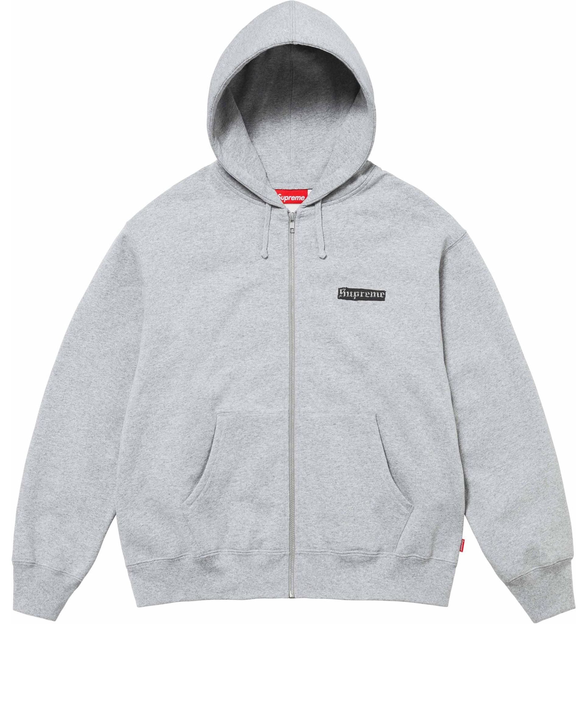 Supreme Spread Zip Up Hooded Sweatshirt 'Grey' SUP-SS24-037