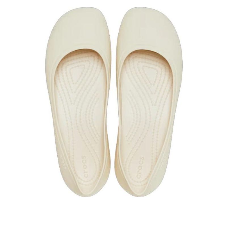 (WMNS) Crocs Brooklyn Flat 'White' 209384-160