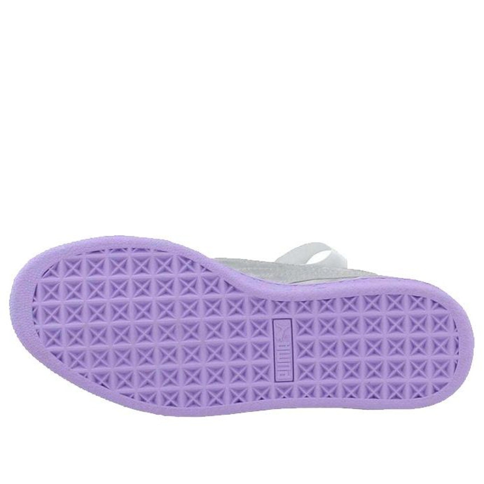 (GS) PUMA Basket Heart Tween 'Silver Purple' 365141-02