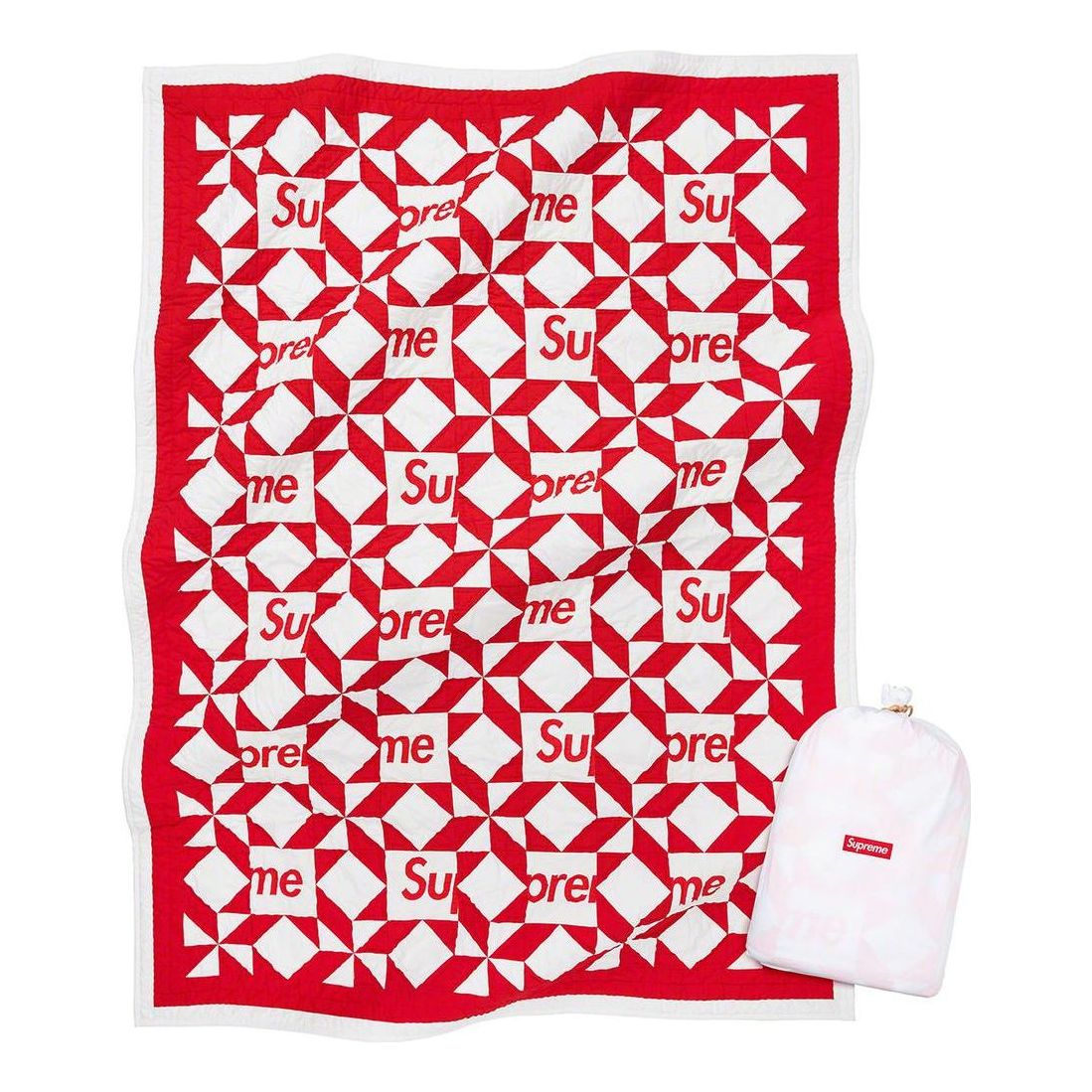 Supreme Patchwork Quilt 'Red White' SUP-SS23-28