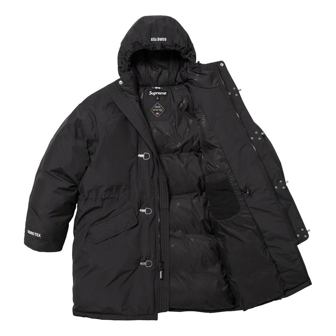Supreme GORE-TEX 700-Fill Down Clip Parka 'Black' SUP-FW23-255