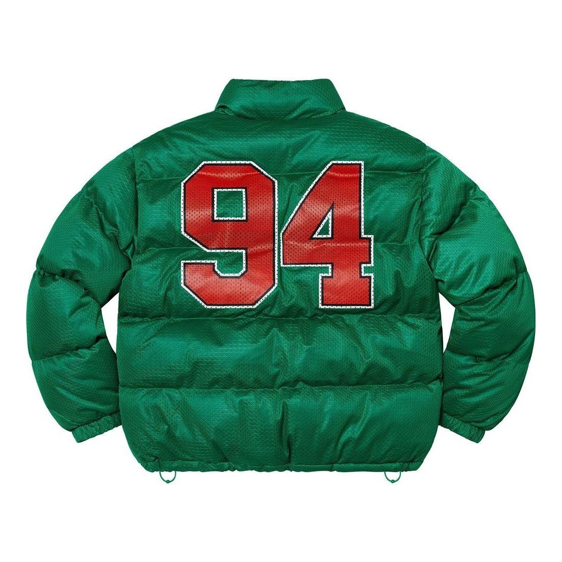 Supreme Mesh Jersey Puffer Jacket 'Green Red' SUP-SS23-057