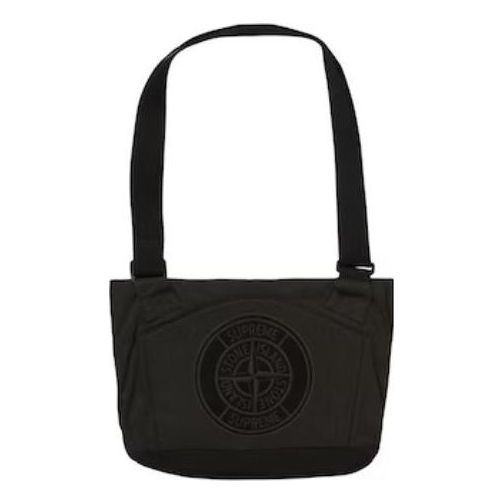 Supreme x Stone Island Stripe Messenger Bag 'Black White' SUP-SS22-776