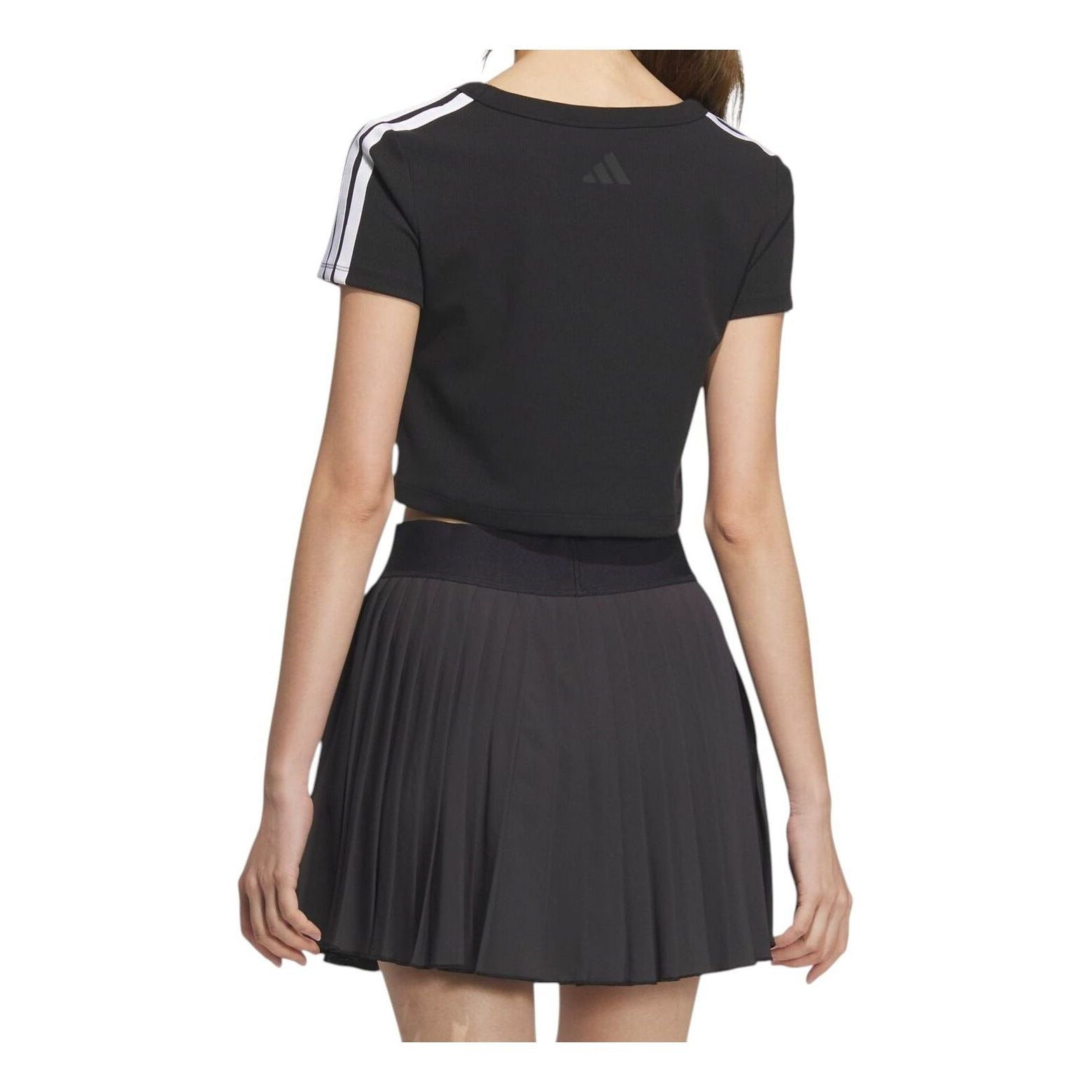 (WMNS) adidas Dance Rib Baby T-Shirt Asia Sizing 'Black' JY7649