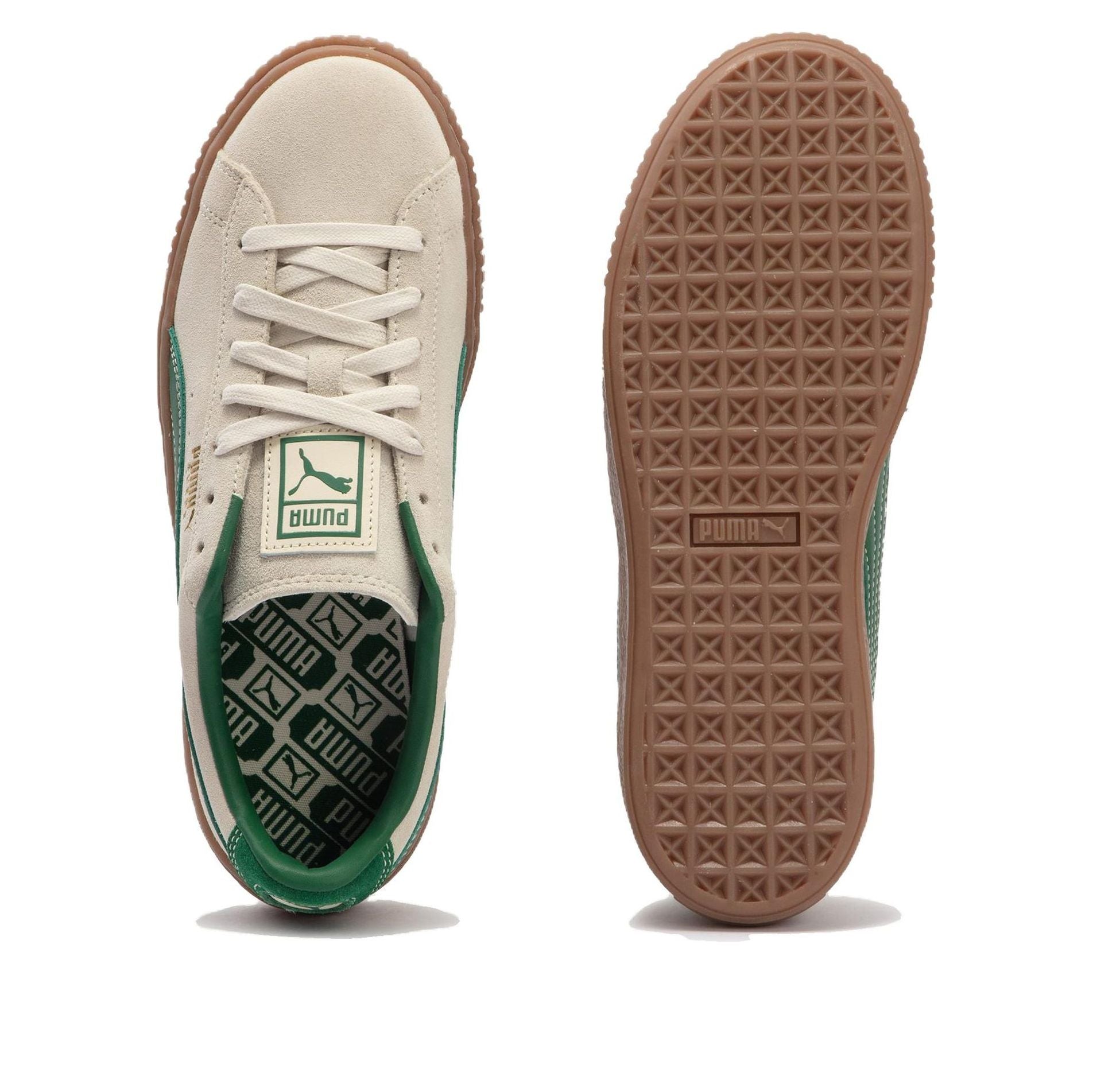(WMNS) PUMA Suede Platform Core 'Beige Green' 363559-13