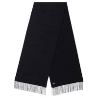SAINT LAURENT Cashmere Knit Scarves Men's Black