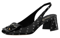 LOUIS VUITTON Shake Chunky Heel High Heels 5.5cm Women's Black