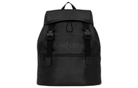 SAINT LAURENT Sheepskin With Fabric Backpack Men's Black