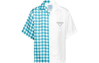 PRADA Double Match Silk Twill Shirt