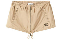 MIU MIU Casual Short Skirts Women's Gray Ropes