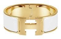 HERMES Clic-H Enamel Bangles Women's