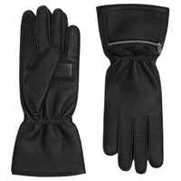 HERMES Deerskin Gloves Men's Black